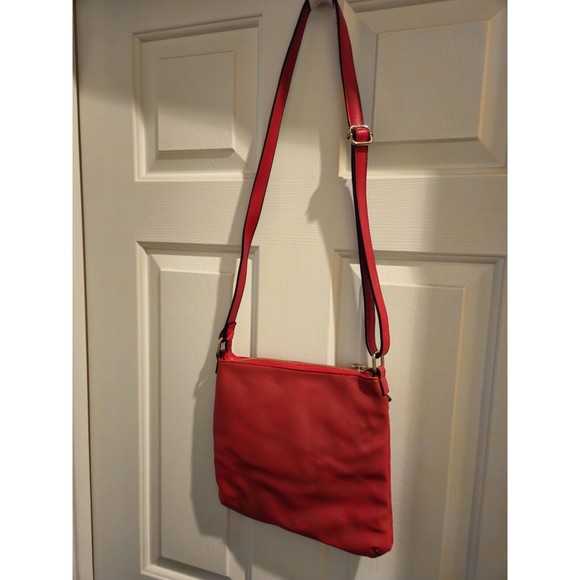Aldo Red Purse Handbag with adjustable strap  10" x 11" - Picture 3 of 11
